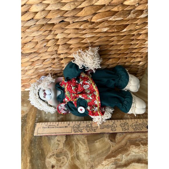 Porcelain faced Christmas Bunny - Picture 5 of 6